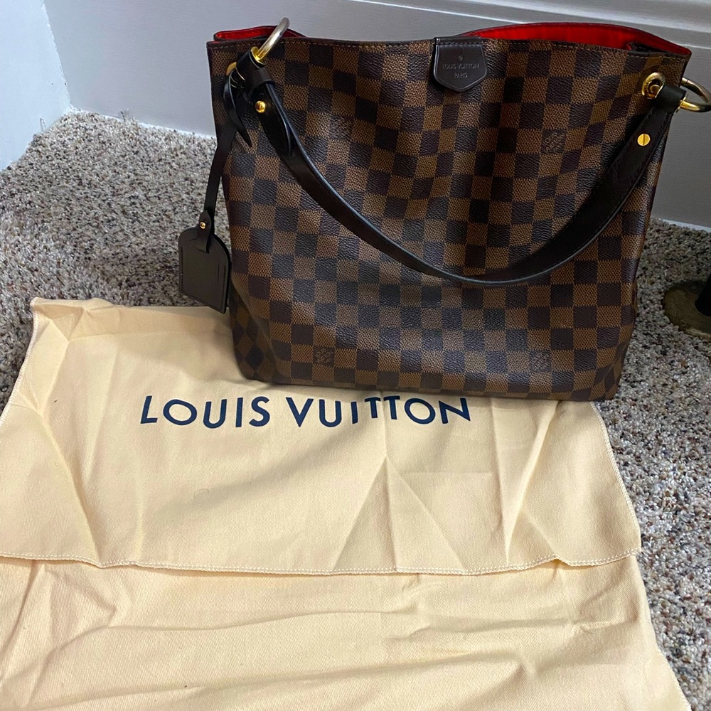 ❤️SOLD🤎 Louis Vuitton Graceful PM Handbag Damier Ebne